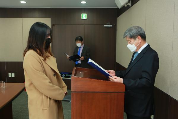 혜전장학금, 청운장학금 수여식